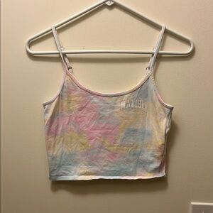 Hollister Malibu Pastel Tie-Dye Women's Crop Top size Medium